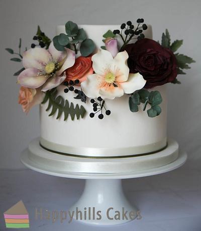 Natural & pretty wedding cake - Cake by Happyhills Cakes