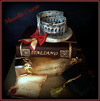 graduation cake in Rome - Cake by Mariella Cascio bis