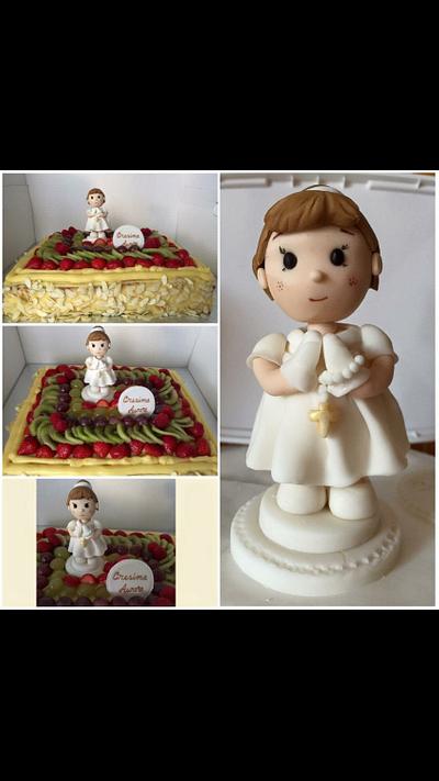 First communion - Cake by Dolce Follia-cake design (Suzy)