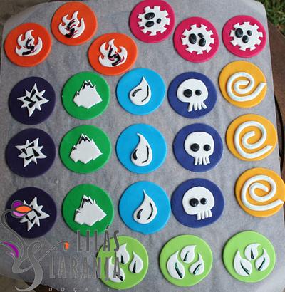 Skylanders Elements for Cupcakes - Cake by Lilas e Laranja (by Teresa de Gruyter)