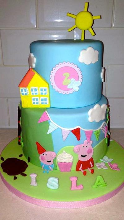 Peppa pig Cake - Cake by thesweetlittlecakery