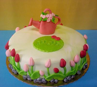 Tulips cake - Cake by ItaBolosDecorados