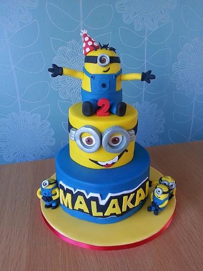 Minion madness! - Cake by lisa-marie green