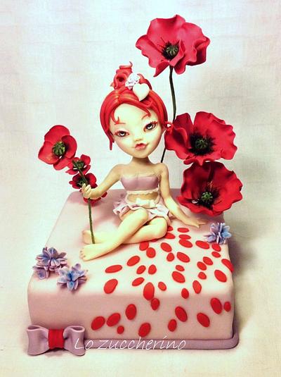 What about a dip through poppies? - Cake by Rossella Curti