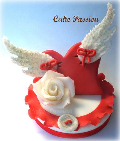 Love is .... "Flying Heart" - Cake by CakePassion