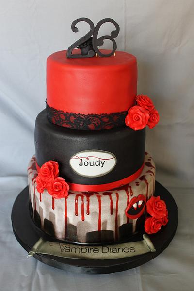 Vampire Diaries Cake - Cake by Sweet Shop Cakes