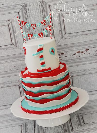 Waves and Stripes - Cake by AlwaysWithCake