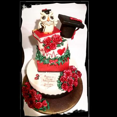 Torta laurea - Cake by zuccheroperpassione