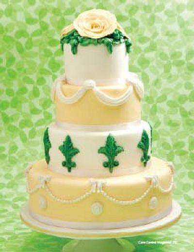 lemon and green wedding cake - Cake by Alessandra