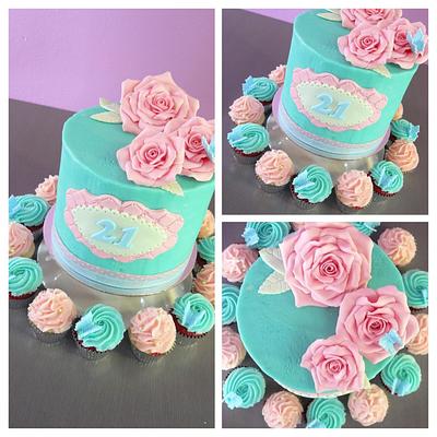 Royal Albert inspired creation  - Cake by The Cup Cake Taste 