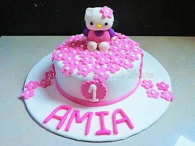 Hello Kitty Cake for a First Birthday - Cake by Michelle Traje