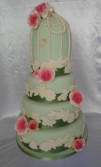 Birdcage wedding cake - Cake by Carrie-Anne Dallas