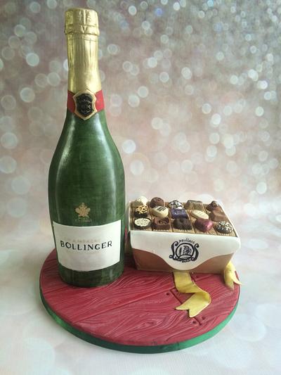 Champagne & Chocol - Cake by Alanscakestocraft