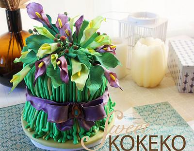 Calla´s Bouquet Cake - Cake by SweetKOKEKO by Arantxa