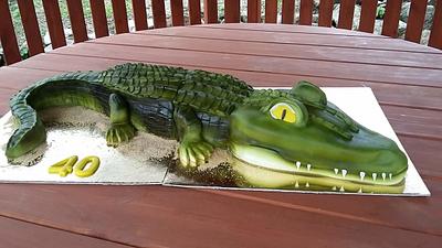3D Aligator cake - Cake by Zuzana38