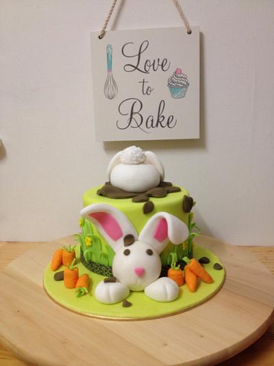 Easter Bunny - Cake by SweetButterfly