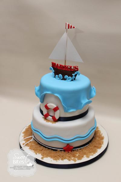 Nautical Themed First Birthday cake - Cake by Sweet Bites by Ana