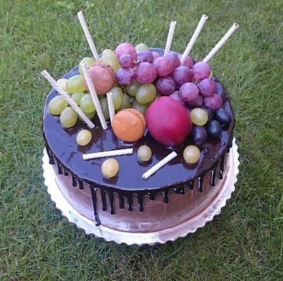 Chocolate cake with fresh fruits - Cake by AndyCake