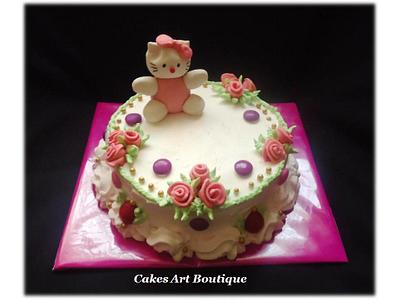 Hello kitty in pink! - Cake by Cakes Art Boutique