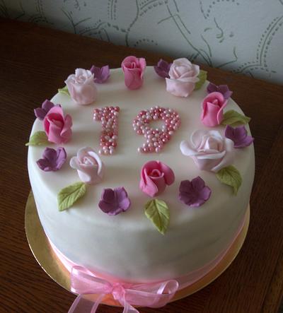flower cake - Cake by Jiřina Matějková