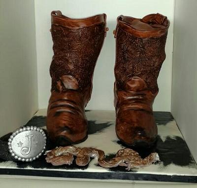 Cowboy Boots Cake - Cake by JCalvert