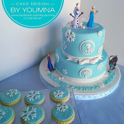 Frozen - Cake by Cake design by youmna 