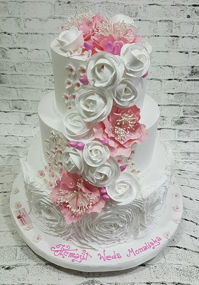 Ruffled Romance  - Cake by Michelle's Sweet Temptation