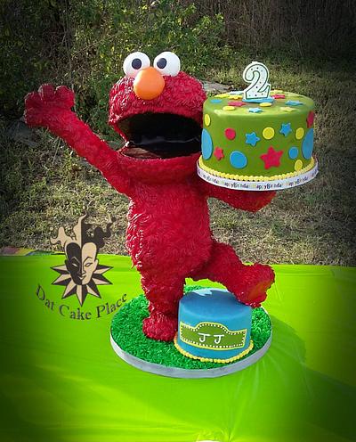 3d Elmo Cake - Cake by Dat Cake Place
