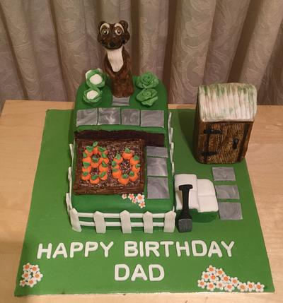 S.O.S Allotment 80th Birthday Cake !  - Cake by ChristopherJames