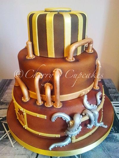 Steampunk Wedding Cake - Cake by Cherry's Cupcakes