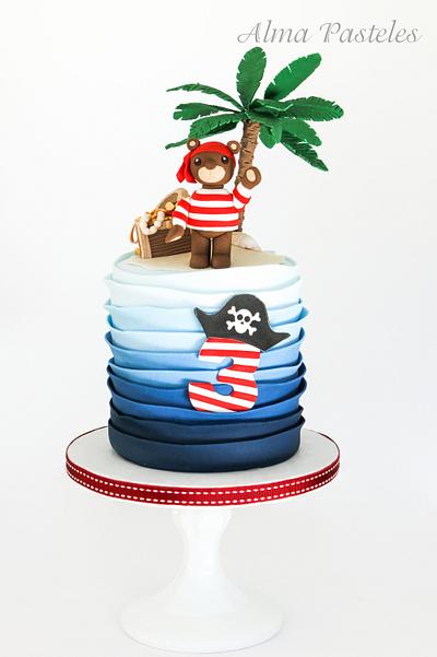 Little pirate bear - Cake by Alma Pasteles