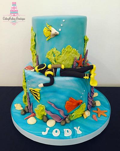 Diving Cake - Cake by CakeyBakey Boutique