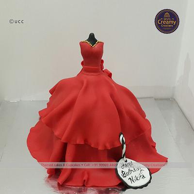 The Red Gown - Cake by Urvi Zaveri 