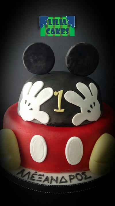 Mickey Mouse is here!  - Cake by LiliaCakes