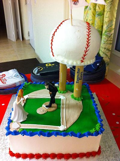 Baseball Wedding Cake - Cake by Tipsy Cake 