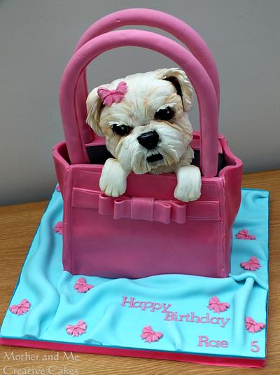 Dog in Bag Cake - Cake by Mother and Me Creative Cakes