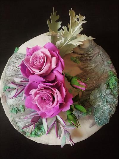 Violet and grey - Cake by babkaKatka