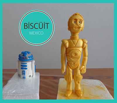 R2D2 C3PO - Cake by BISCÜIT Mexico