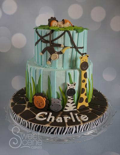 Jungle Baby Shower Cake - Cake by Sweet Scene Cakes
