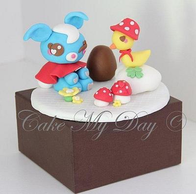 Easter themed cake topper - Cake by Cake My Day