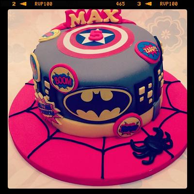 Superhero cake  - Cake by Sweet Treats of Cheshire