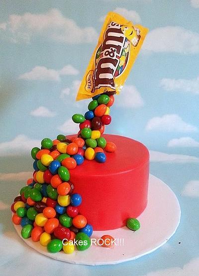 Peanut M&M's Everywhere! - Cake by Cakes ROCK!!!  