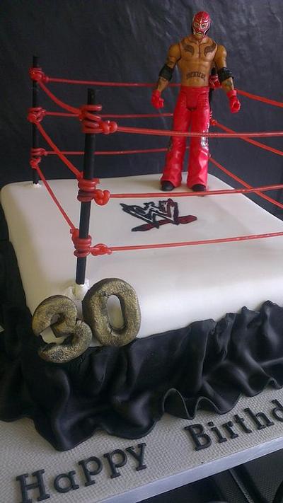 WWE wrestling birthday cake - Cake by Krumblies Wedding Cakes