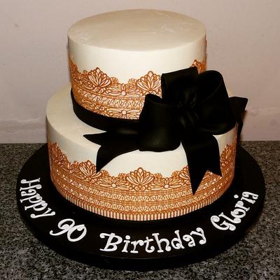 Black & Gold Elegance - Cake by Sweets By Monica
