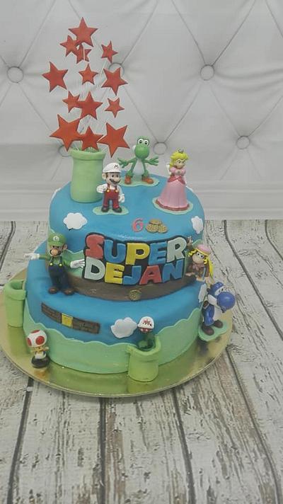 Mario Bross - Cake by salbethmaryse04