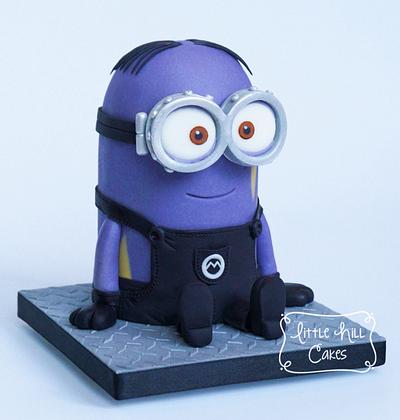 Disguised Minion Cake (from Despicable Me 2) - Cake by Little Hill Cakes