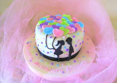 Balloons Lovers cake - Cake by Sugar&Spice by NA