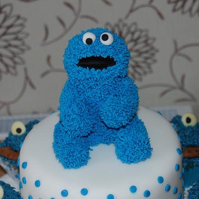 Cookie Monster  - Cake by Cushty cakes 
