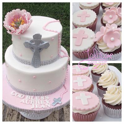 Baptism - Cake by Jolirose Cake Shop