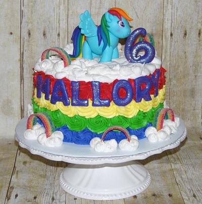 Rainbow Dash Birthday Cake - Cake by DaniellesSweetSide